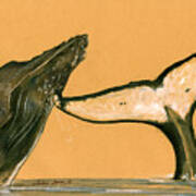 Humpback Whale Painting #1 Poster