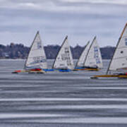 Ice Sailing - Madison - Wisconsin Poster