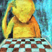 Lonesome Chess Player #1 Poster