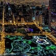 Maggie Daley Park In Chicago Aerial Photo #2 Poster