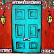 Mexican Door Painting #1 Poster