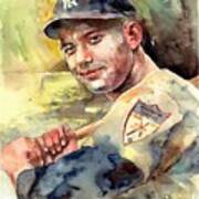 Mickey Mantle Portrait #1 Poster