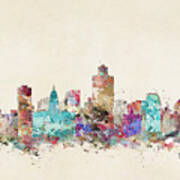 Salt Lake City Skyline Poster