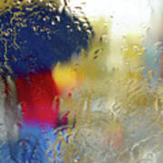 Silhouette In The Rain #1 Poster
