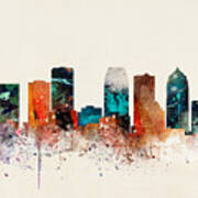 Tampa Skyline Poster
