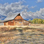 Teton Barn Poster