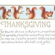 Thanksgiving Card Poster