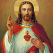 The Most Sacred Heart Of Jesus  #1 Poster