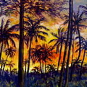 Tropical Sunset #1 Poster