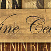 Wine Cellar Collage #1 Poster