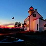 Winter Sunset At East Point Lighthouse #1 Poster