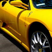Yellow Ferrari #1 Poster