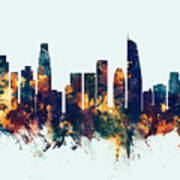 Los Angeles California Skyline #15 Poster