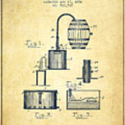 1894 Bottling Machine Patent - Vintage Poster