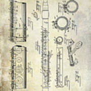 1894 Clarinet Patent Poster