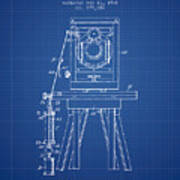 1908 Shutter Release Patent - Blueprint Poster