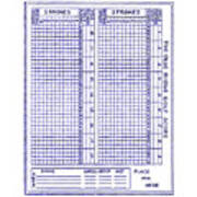 1923 Golf Score Card Patent Blueprint Poster
