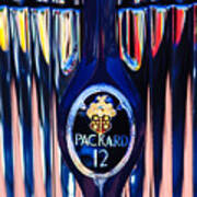 1937 Packard Twelve Convertible Sedan Emblem -0373c Poster
