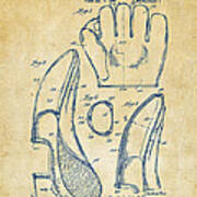 1941 Baseball Glove Patent - Vintage Poster