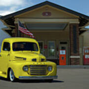 1948 Ford F1 Pickup Truck Poster