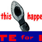 1952 Don't Let This Happen - Vote Ike Poster