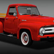 1953 Ford F-100 Pickup Truck   -   1953fordf100fa170472 Poster