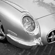 1954 Corvette Nomad Bw Poster