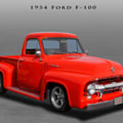 1954 Ford F-100 Pickup Truck Poster