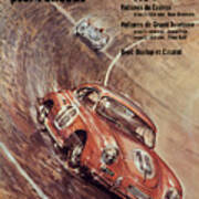 1954 Porsche Championat D'allemagne Poster