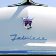 1955 Ford Fairland Hood Ornament Poster