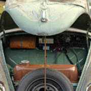 1958 Volkswagen Beetle Surf Rod Poster