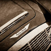 1960 Austin-healey 3000 Mki Bn7 Grille Emblem -0660s Poster