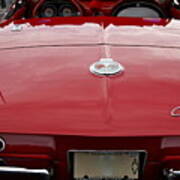 1963 Red Corvette Poster
