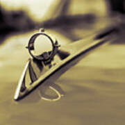 1964 Ford Galaxie 500 Xl Hood Ornament - Sepia Poster