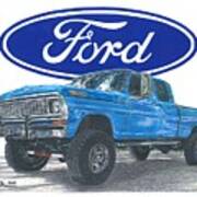1970 Ford F-250 Crew Cab Poster