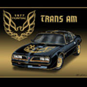 1977 Pontiac Trans Am Bandit Poster