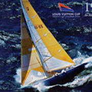1987 America's Cup History Poster