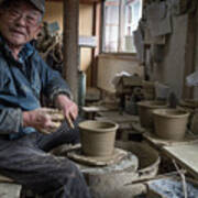 A Village Pottery Studio, Japan Poster