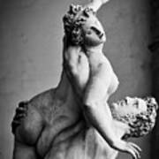 Ancient Sculpture Of The Rape Of The Sabine Women. Florence, Italy #2 Poster