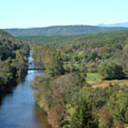 Autumn Landscape With Tye River In Nelson County, Virginia #2 Poster