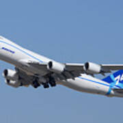 Boeing 747-8 N50217 At Phoenix-mesa Gateway Airport #2 Poster