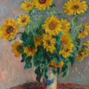 Bouquet Of Sunflowers Poster