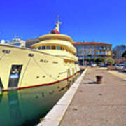 City Of Rijeka Yachting Waterfront Panoramic View #2 Poster