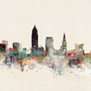 Cleveland Ohio Skyline Poster