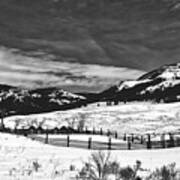 Lamar Ranger Station In Winter - Yellowstone #2 Poster
