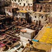 Leather Tanneries Of Fes - 3 #1 Poster