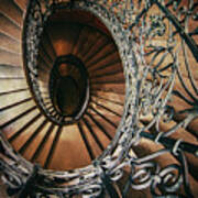 Ornamented Spiral Staircase #2 Poster