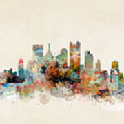 Pittsburgh Pennsylvania Skyline #2 Poster