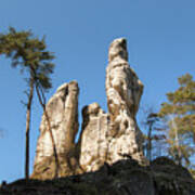 Rock Formations In The Bohemian Paradise Geopark #2 Poster