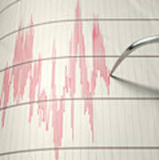 Seismograph Earthquake Activity #2 Poster